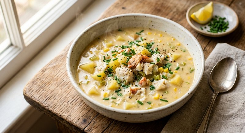 Gluten-Free Crab Chowder — soups and stews recipe, serves 4