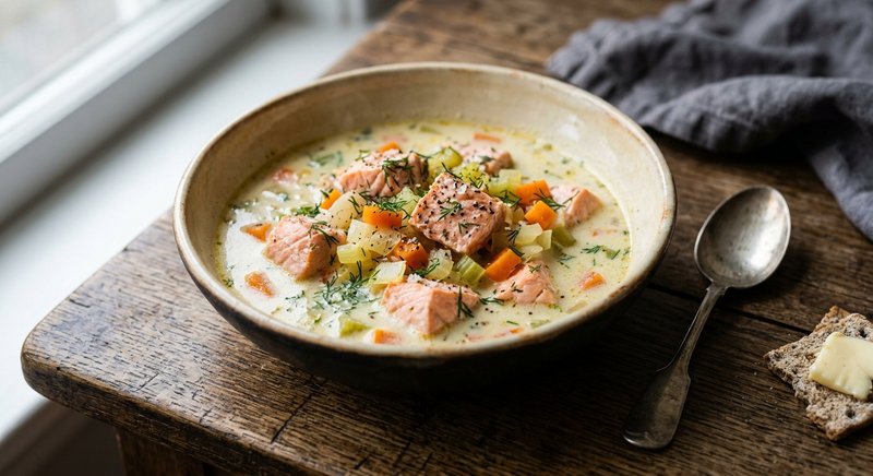 Gluten-Free Finnish Lohikeitto — soups and stews recipe, serves 4
