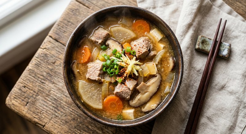 Gluten-Free Japanese Tonjiru — soups and stews recipe, serves 4