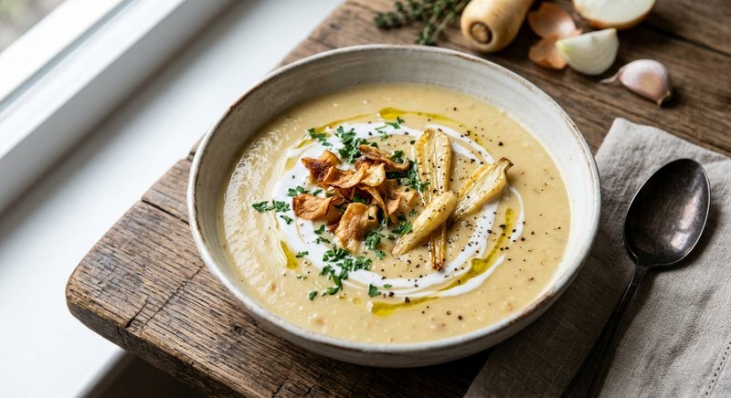Gluten-Free Parsnip Soup — soups and stews recipe, serves 4