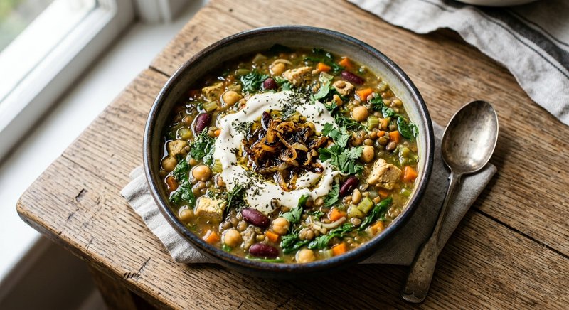 Gluten-Free Persian Ash Reshteh — soups and stews recipe, serves 4