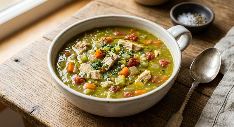 Gluten-Free Split Pea Soup — soups and stews recipe, serves 4