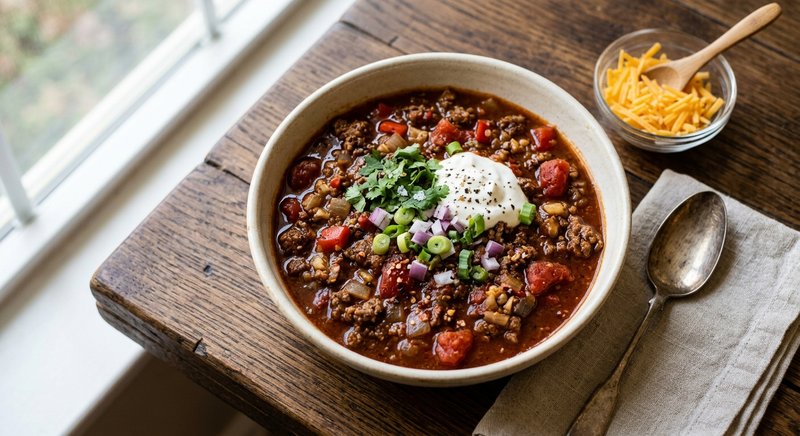 Gluten-Free Texas Red Chili — soups and stews recipe, serves 4