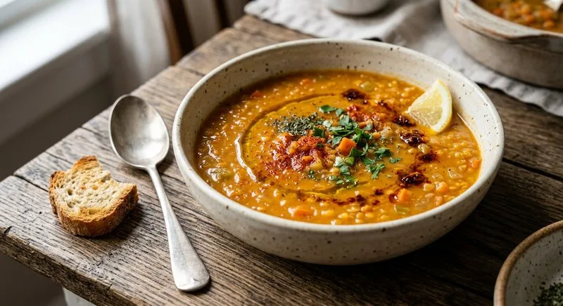 Gluten-Free Turkish Red Lentil Soup